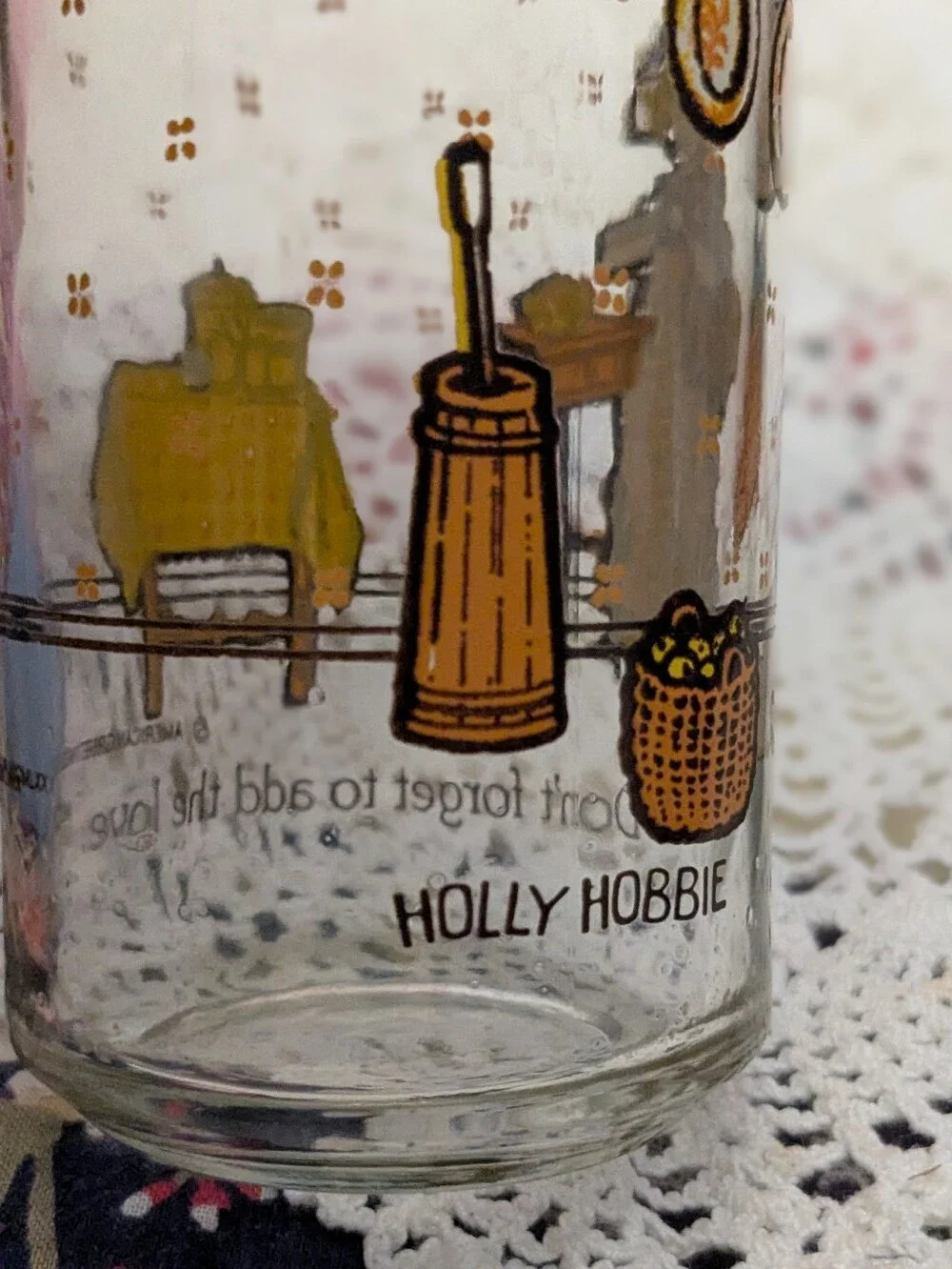 HOLLY HOBBIE Glass Salt and Pepper Shakers 1980 American Greetings Spice Jars